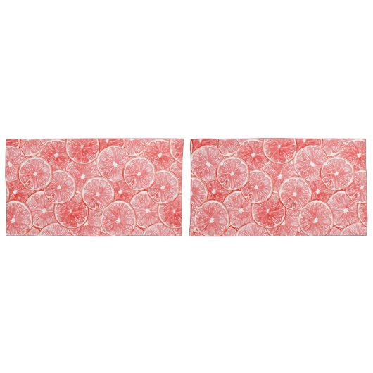 patroon van waterverf-grapefruitmoes kussensloop (Voorkant-Set)