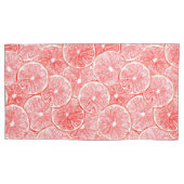 patroon van waterverf-grapefruitmoes kussensloop (Voorkant-Links)
