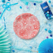 patroon van waterverf-grapefruitmoes papieren bordje (Feest)