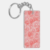 patroon van waterverf-grapefruitmoes sleutelhanger (Voorkant Links)