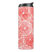 patroon van waterverf-grapefruitmoes thermosbeker (Gedraaid links)