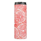 patroon van waterverf-grapefruitmoes thermosbeker (Achterkant)