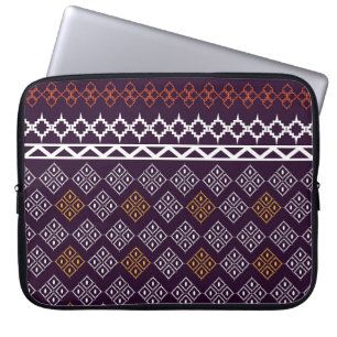 Patroon van weefsel laptop sleeve