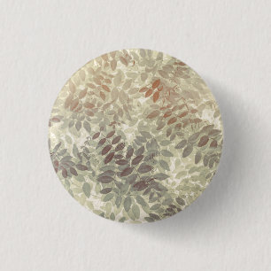 Patroon van Wikke Bladeren San Juan Eilanden, WA Ronde Button 3,2 Cm
