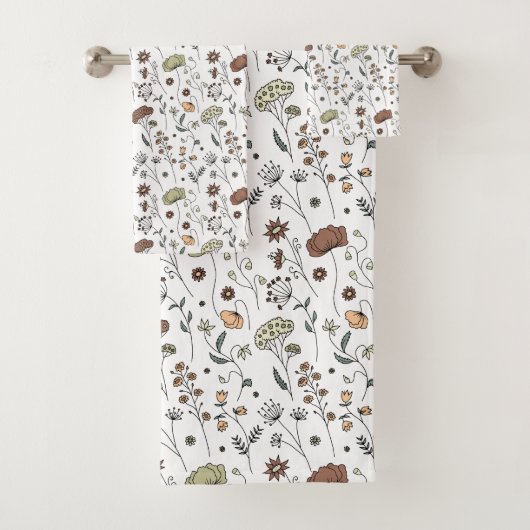  patroon van wilde bloemen bad handdoek (Insitu)