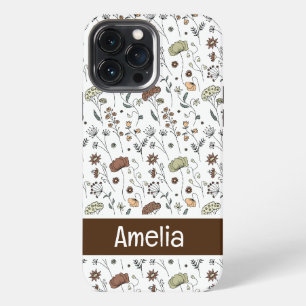 patroon van wilde bloemen iPhone 13 pro max hoesje