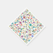 Patroon van wilde bloemen servet (Hoek)