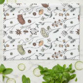  patroon van wilde bloemen theedoek (Gevouwen)