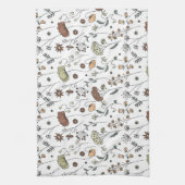  patroon van wilde bloemen theedoek (Verticaal)