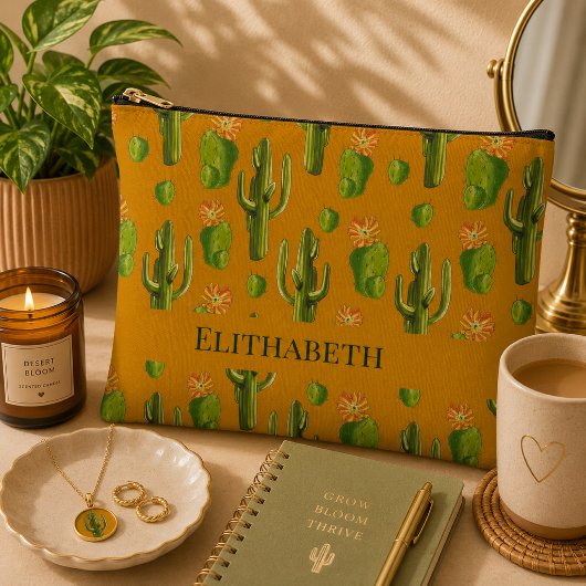 Patroon van wilde cactus etui