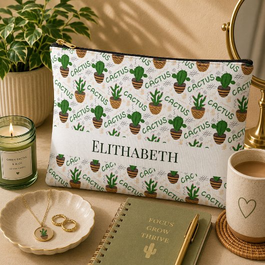 Patroon van wilde cactus etui