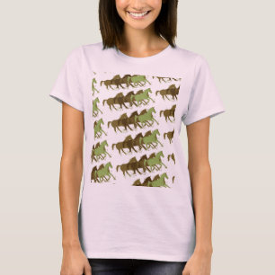patroon van wilde paarden t-shirt