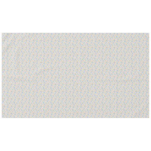  patroon van witte dagen op blauw tafelkleed (Voorkant (Horizontaal))