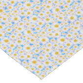 patroon van witte dagen op blauw tafelkleed (Gekanteld)