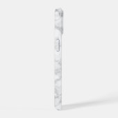 Patroon van witte marmeren steen iPhone 15 case (Rechterkant)
