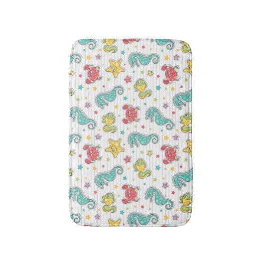 patroon van zeeen badmat (Voorkant Verticaal)