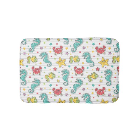 patroon van zeeen badmat (Voorkant)