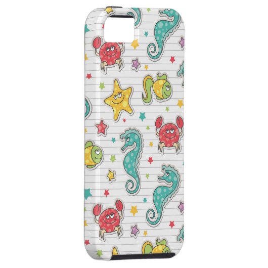 patroon van zeeen Case-Mate iPhone case (Back/Rechts)