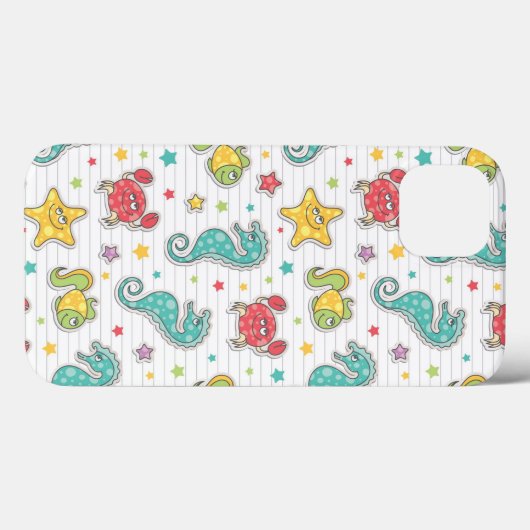 patroon van zeeen Case-Mate iPhone case (Achterkant (horizontaal))