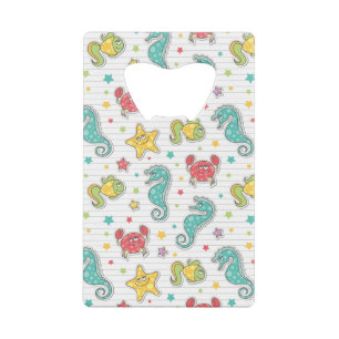 patroon van zeeen creditkaart flessenopener