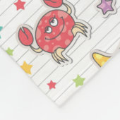 patroon van zeeen fleece deken (Hoek)