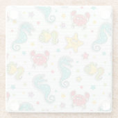 patroon van zeeen glazen onderzetter (Achterkant)