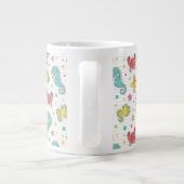 patroon van zeeen grote koffiekop (Achterkant)