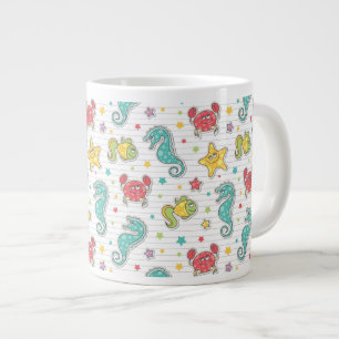 patroon van zeeen grote koffiekop