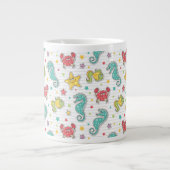 patroon van zeeen grote koffiekop (Voorkant)