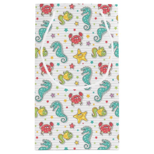 patroon van zeeen klein cadeauzakje (Achterkant)