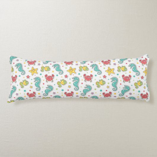 patroon van zeeen lichaamskussen (Voorkant)