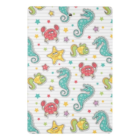 patroon van zeeen mini klembord (Achterkant)