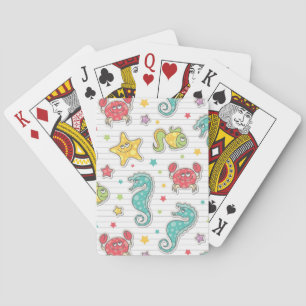patroon van zeeen pokerkaarten