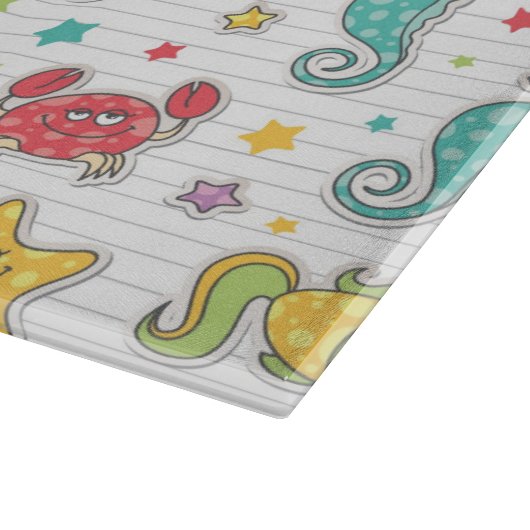 patroon van zeeen snijplank (Hoek)