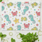 patroon van zeeen theedoek (Gevouwen)