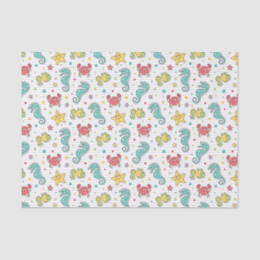 patroon van zeeen tissuepapier (Voorkant)