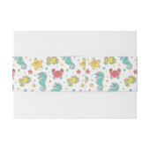 patroon van zeeen uitnodigingen wikkel (Achterkant Voorbeeld)