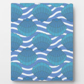  patroon van zeeschokken en golven fotoplaat (Voorkant)