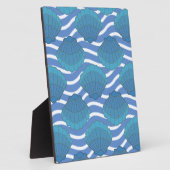  patroon van zeeschokken en golven fotoplaat (Zijkant)