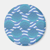  patroon van zeeschokken en golven magneet (Voorkant)