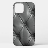patroon van zwarte echte ledertextuur, waarbij geb Case-Mate iPhone case (Achterkant)