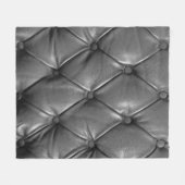 patroon van zwarte echte ledertextuur, waarbij geb fleece deken (Voorkant (Horizontaal))