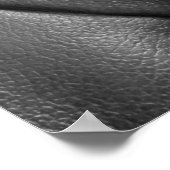 patroon van zwarte echte ledertextuur, waarbij geb poster (Hoek)