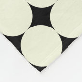  patroon van zwarte en witte geometrische Stippen Fleece Deken (Hoek)