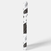 patroon van zwarte en witte veren Case-Mate iPhone case (Achterkant / Rechts)