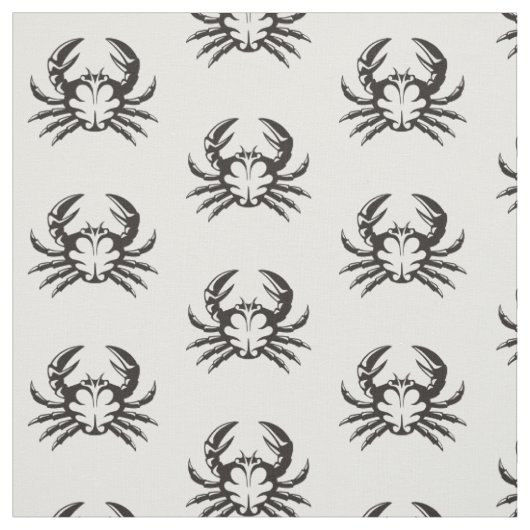 patroon van zwarte krab stof (Swatch)