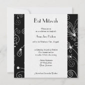 patroon van zwendel, wervelpatroon, BBT Mitzvah Kaart (Voorkant)