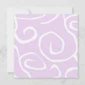 patroon van zwendel, wervelpatroon, BBT Mitzvah Kaart (Achterkant)