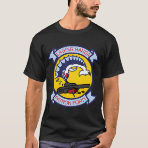 Patroon Veertig Laging Handa Marlin Marine Embleem T-shirt