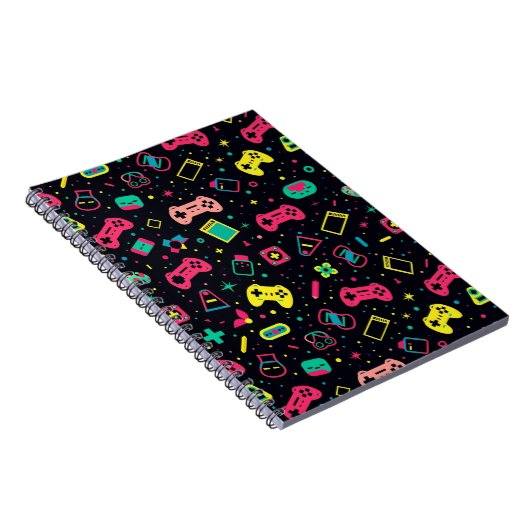 Patroon Videospelbesturingen  Notitieboek (Rechterzijde)